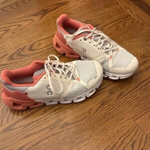 ON Women's Athletic Shoes - White and Pink